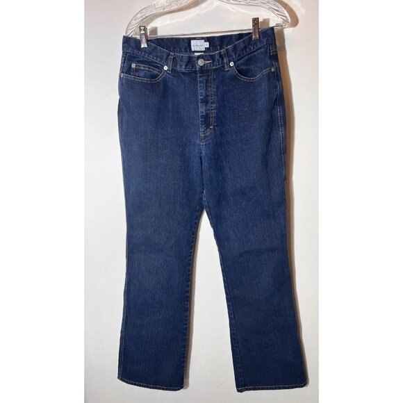 Calvin Klein Straight Leg Dark Jeans Women’s Size 12 - Picture 1 of 8